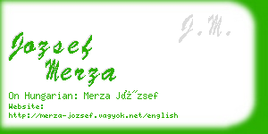 jozsef merza business card